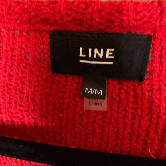 Line The Label Deep V Slouchy Loose Knit Sweater - Picture 4 of 6